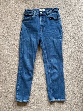 Abercrombie Ankle Straight Ultra High Rise Jeans